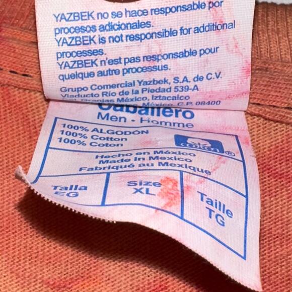 Bleach Tie Dye Swirl Cabo Beach Cabo San Lucas Short Sleeve T-Shirt Size XL - Picture 5 of 11